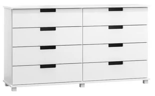 Komoda sosnowa drewniana nr1 Modern 180x80x42 biała - Komody - miniaturka - grafika 1