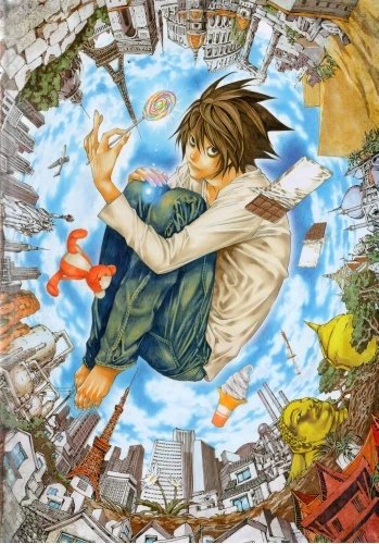 Plakat Anime Death Note DN_087 A1+ Custom Manga