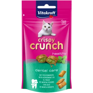 Vitakraft Crispy Crunch Dental 60G - Suplementy i witaminy dla kotów - miniaturka - grafika 1