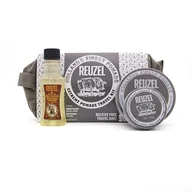 Zestawy kosmetyków męskich - Reuzel zestaw Travel Extreme - Pomady extreme 35g + 113g, szampon 100ml oraz kosmetyczka - miniaturka - grafika 1