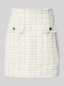 Spódnice - Spódnica mini z kieszeniami z patką model ‘ANNAMARIA’ - miniaturka - grafika 1