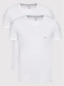 Piżamy męskie - Armani Exchange Komplet t-shirtów 956004 CC282 04710 Biały Regular Fit - miniaturka - grafika 1
