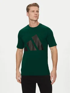 adidas T-Shirt Essentials Big Logo JE8932 Zielony Regular Fit - Koszulki męskie - miniaturka - grafika 1