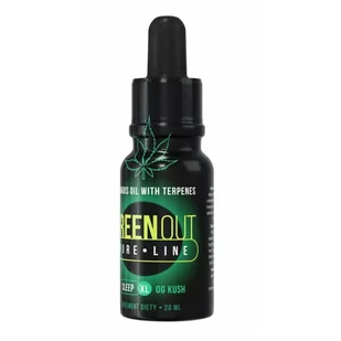 Olejek konopny Green Out® Pure XL, 20ml – O.G. Kush – SLEEP - Suplementy naturalne - miniaturka - grafika 1