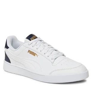 Sneakersy Puma Puma Shuffle 309668 05 Puma White/Puma White/Peacoat/Puma Team Gold - Półbuty męskie - miniaturka - grafika 1