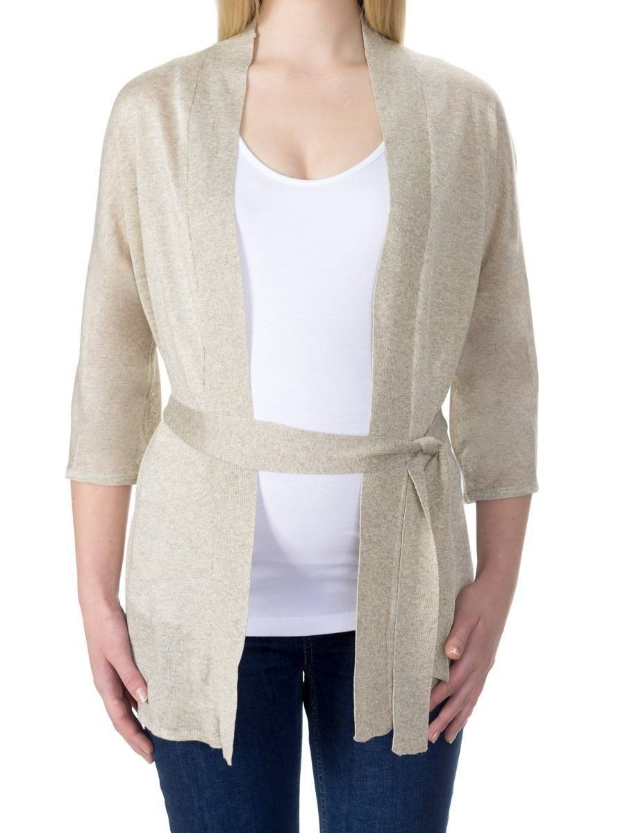 Damski kardigan ciążowy beżowy Bellybutton Maternity, r.S