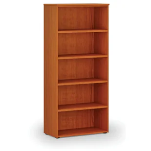 Regał biurowy PRIMO WOOD, 1781 x 800 x 420 mm, wiśnia - Inne meble biurowe - miniaturka - grafika 1