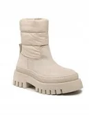 Śniegowce damskie - TAMARIS DAMSKIE ŚNIEGOWCE ZE SKÓRĄ BEŻ 38 J0A - miniaturka - grafika 1