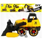 Zabawki konstrukcyjne - Maszyna budowlana do skręcania Spychacz 29x21x13 Mega Creative - miniaturka - grafika 1