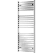 Grzejniki pokojowe - Mexen Helios grzejnik łazienkowy 1200 x 500 mm, 448 W, chrom - miniaturka - grafika 1
