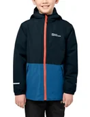Kurtki i płaszcze dla chłopców - Jack Wolfskin SNOWY DAYS JACKET K, Kurtka outdoorowa Uniseks - dzieci, crisp cobalt, 92 - miniaturka - grafika 1
