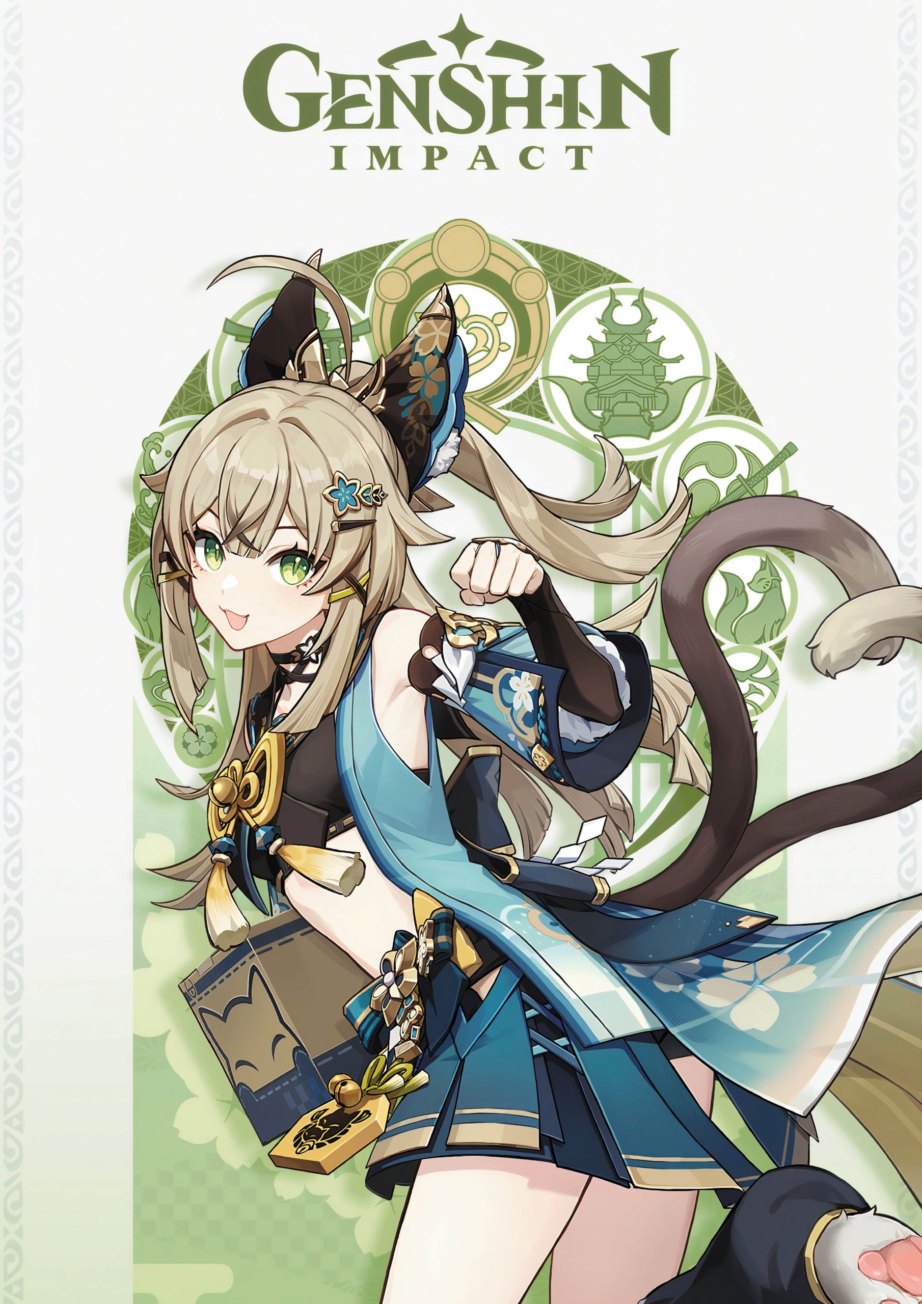 Plakat A3 Genshin Impact Anime Gra Kirara