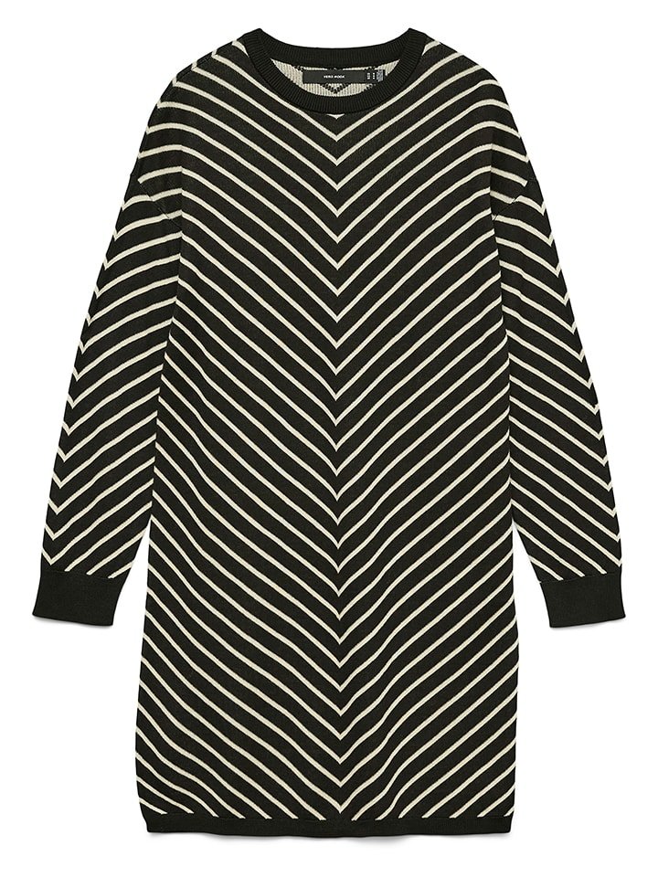 Vero Moda Sukienka w kolorze czarno-kremowym