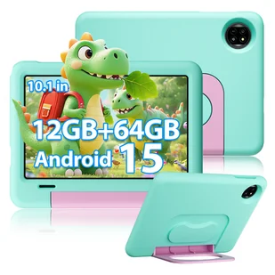 Blackview Tab20Kids 10,1 cala 4/64 GB WiFi 5 GPS Etui ochronne Rysik Zestaw upominkowy Android 15 Zielony - Tablety Blackview Tab20Kids 10,1 cala 4/64 GB WiFi 5 GPS Etui ochronne Rysik Zestaw upominkowy Android 15 Zielony - Tablety - miniaturka - grafika 1