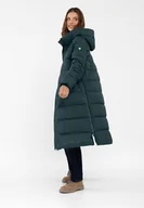 Płaszcze damskie - Długi płaszcz pikowany J-COMELY - miniaturka - grafika 1