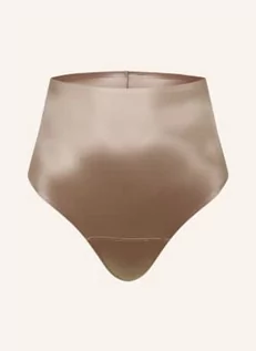 Majtki damskie - Spanx Modelujące Stringi Shaping Satin Z Satyny beige - SPANX - grafika 1