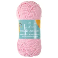Pasmanteria - Włóczka do szydełkowania Blend bawełniana z akrylem 120m/50g 2 mm różowa #5 - miniaturka - grafika 1