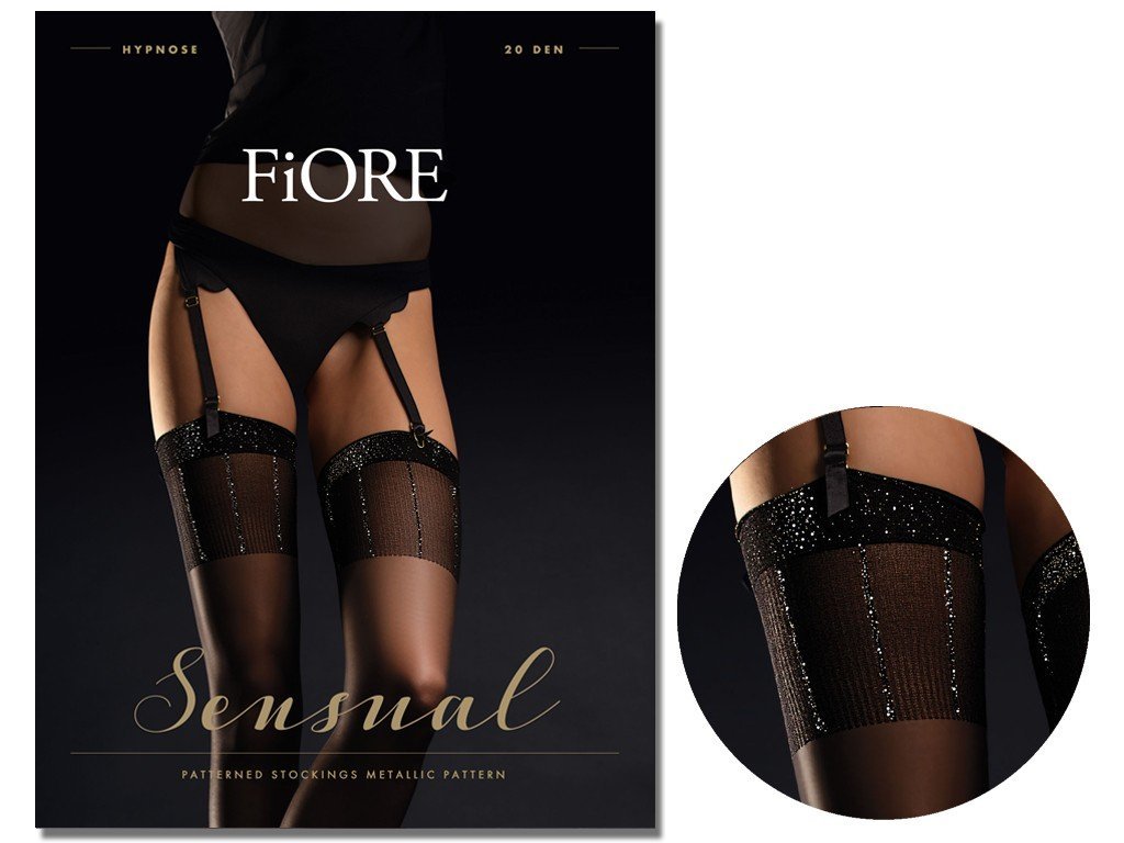 Gładkie Matowe Czarne Pończochy Damskie Hypnose Black 4