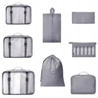 Akcesoria podróżnicze - 8szt. PODRÓŻNYCH KOSTEK DO WALIZKI PODRÓŻNE ORGANIZERY DO PAKOWANIA UBRAŃ - miniaturka - grafika 1