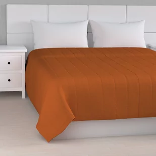 Dekoria pl pl Narzuta pikowana w pasy rudy szer.260 × dł.210 cm Cotton Panama 500-702-42 - Narzuty - miniaturka - grafika 1