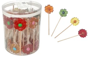 LIZAK KWIATEK NA DZIEŃ KOBIET LIZAKI W KSZTAŁCIE KWIATKA (16G) 60SZT - Gumy do żucia, lizaki, dropsy - miniaturka - grafika 1