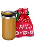 Kubki termiczne - Zestaw prezentowy kubek termiczny Wacaco Octaroma Lungo 300 ml + woreczek świąteczny - miniaturka - grafika 1