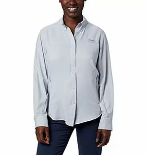 Koszulki i topy damskie - Columbia Damska koszulka z długim rękawem PFG Tamiami II Sportowa, Cirrus Grey, 3X - grafika 1