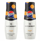 Syropy i koncentraty owocowe - Zestaw 2 koncentratów Sodastream 2x Pepsi Max Mango Syropy Zero Cukru Diet - miniaturka - grafika 1