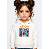 Bluzy dla dziewczynek - BLUZA DZIECIĘCA K-POPOWE ŁOWCZYNIE DEMONÓW HUNTRIX 122-128 Z KAPTUREM - miniaturka - grafika 1