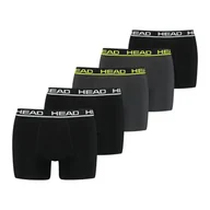 Majtki męskie - Head Bokserki Męskie Basic Boxer 5P Ecom Black/Gray 701203974 021 L - miniaturka - grafika 1