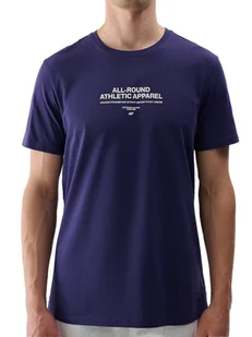 T-shirt męski 4F RSS24TTSHM2063 - granatowa S - Koszulki męskie - miniaturka - grafika 1