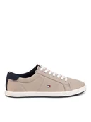 Trampki męskie - Tommy Hilfiger Tenisówki Iconic Long Lace Sneaker FM0FM01536AEP Beżowy - miniaturka - grafika 1