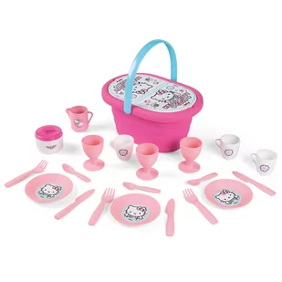Smoby Koszyk piknikowy z akcesoriami Hello Kitty 24084 - Zabawki AGD - miniaturka - grafika 1