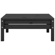 Stoły ogrodowe - vidaXL Stołek ogrodowy czarny lite drewno sosnowe 806581 - miniaturka - grafika 1