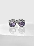 Kolczyki - Fiołek LUTY kolczyki sztyfty - miniaturka - grafika 1