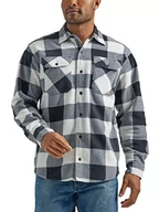 Koszule męskie - Wrangler Męska koszula z długim rękawem Plaid Fleece Shirt Jacket Button-Down - miniaturka - grafika 1