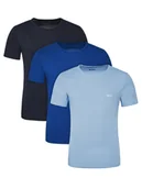 Koszulki męskie - BOSS Komplet 3 t-shirtów TShirtRN 3P Classic 50532468 Niebieski Regular Fit - miniaturka - grafika 1