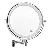 Lusterka do makijażu - Lusterko kosmetyczne HUMANAS HS-BM01 Srebrny - miniaturka - grafika 1