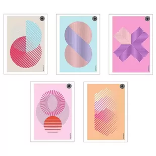 Zeszyt A5/60K kratka New Geometric (10szt) - Ziemia Obiecana - Zeszyty szkolne - miniaturka - grafika 1