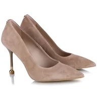 Czółenka - Szpilki damskie CheBello 5021___-084-000-PSK-S423 beż welur R.36 - miniaturka - grafika 1