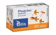 Pinezki - TETIS Pinezki złote 50szt p10. TETIS - miniaturka - grafika 1