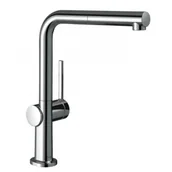 Baterie kuchenne - HANSGROHE 72860000 Talis M54 Bateria kuchenna 270, LowPressure do bezciśnieniowych podgrzewaczy wody, wyciągana wylewka, 1jet, chrom - miniaturka - grafika 1
