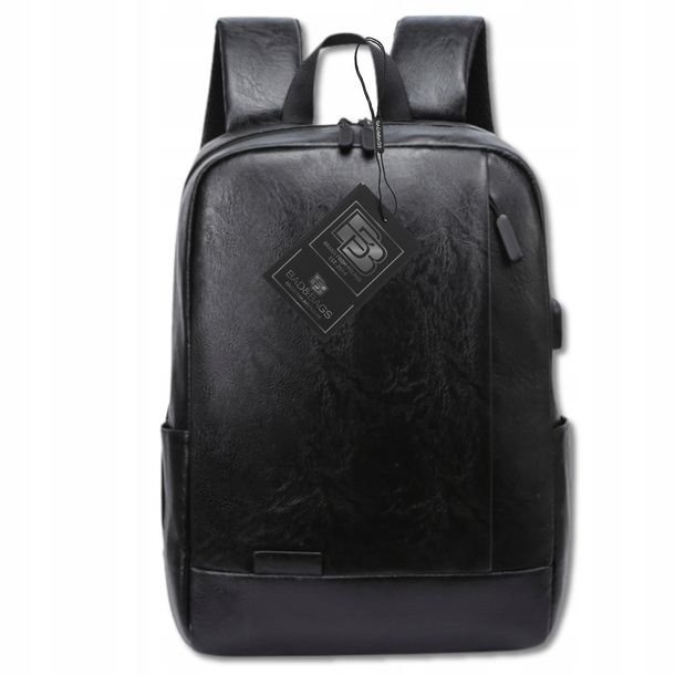 Plecak Czarny Podróżny BAD&BAGS Skórzany Bagaż Podręczny RYANAIR Kabinowy
