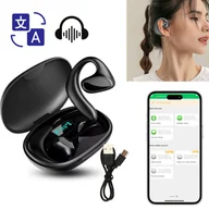 Słowniki języków obcych - Tłumacz językowy słuchawki tłumaczące 2w1 z funkcją AI bezprzewodowe muzyczne innowacyjne - miniaturka - grafika 1