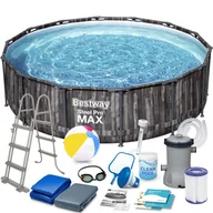 Baseny ogrodowe - Basen ogrodowy, stelażowy, Bestway 5614Z, zestaw 18w1, 427x107 cm - miniaturka - grafika 1
