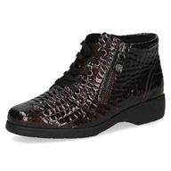 Kozaki damskie - Caprice Damskie 9-25152-41 modne kozaki, brązowe Croco, 41 EU szerokie, Brown Croco, 41 EU szeroki - miniaturka - grafika 1