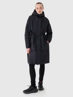 Kurtki damskie - Damska parka przejściowa 4F 4FWSS25TTJAF718 - czarna - miniaturka - grafika 1