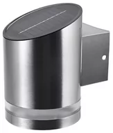 Lampy ogrodowe - Kinkiet solarna lampa wykonana ze stali nierdzewnej 90mm - miniaturka - grafika 1