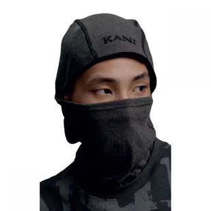 Karl Kani kominiarka Retro Rib Balaclava 70150015 szary OSFM - Czapki damskie - miniaturka - grafika 1