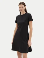 Sukienki - Tommy Hilfiger Sukienka codzienna WW0WW45521 Czarny Regular Fit - miniaturka - grafika 1